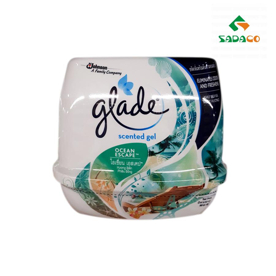 AFGLGOE0180X Glade Scented Gel Ocean Escape Air Freshener 180g Box (1) - retouch