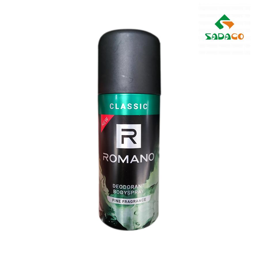 DBROCLA0150B Romano Classic Deodorant Body Spray 150ml Bottle (1) - retouch