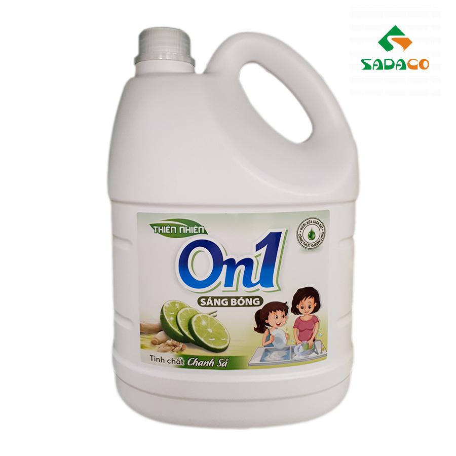 DLONLLG3800B On1 Lemon & Lemongrass Essence Dishwashing Liquid 3.8kg Bottle (1) - retouch