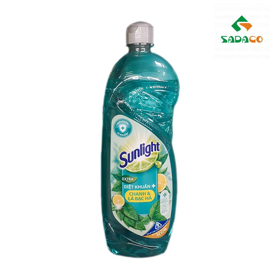 DLSLALM0750B Sunlight AntiBac Lemon & Mint Dishwashing Liquid 750g Bottle (1) - retouch