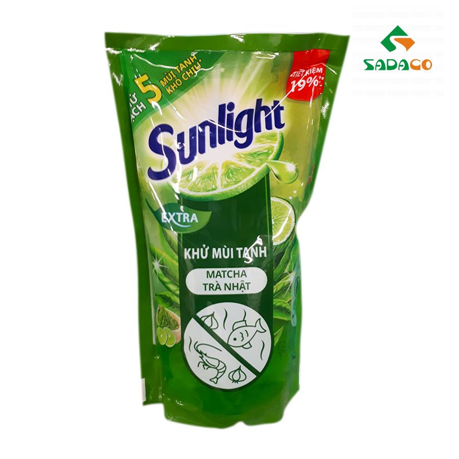 DLSLFDM0750P Sunlight Fishy Deodorant Matcha Dishwashing Liquid 750g Pouch (1) - retouch