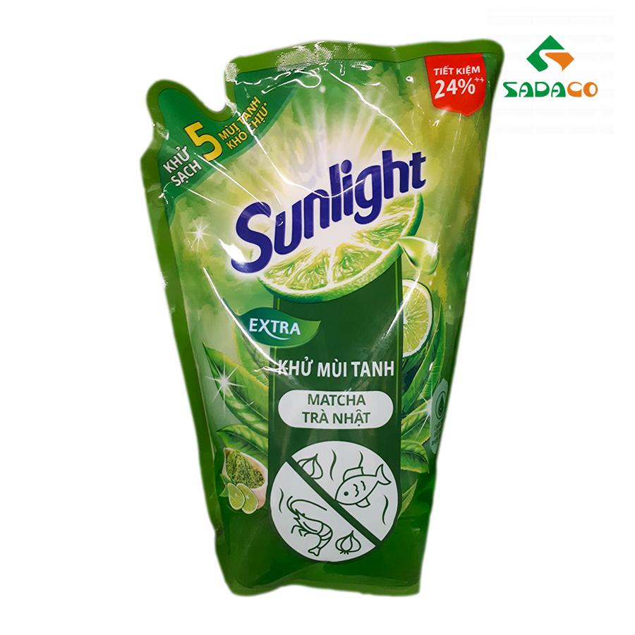 DLSLFDM2100P Sunlight Fishy Deodorant Matcha Dishwashing Liquid 2.1kg Pouch (1) - retouch