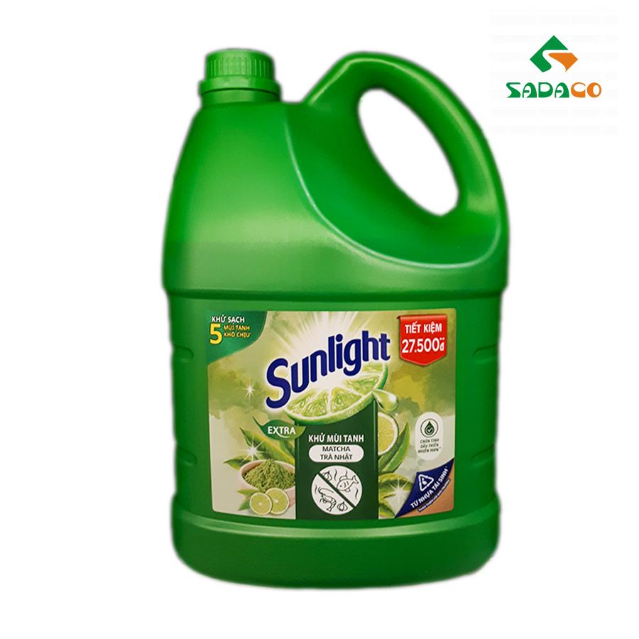 DLSLFDM3600B Sunlight Fishy Deodorant Matcha Dishwashing Liquid 3.6kg Bottle (1) - retouch