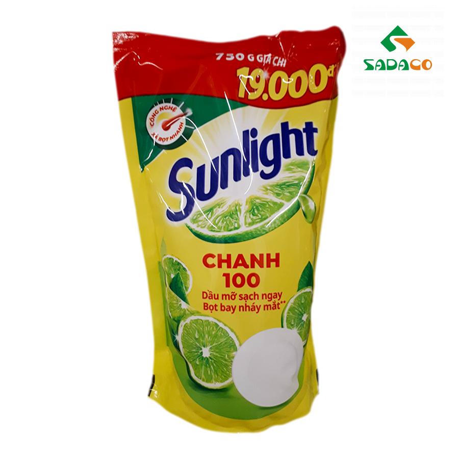 DLSLLEM0750P Sunlight Lemon Dishwashing Liquid 750g Pouch (1) - retouch