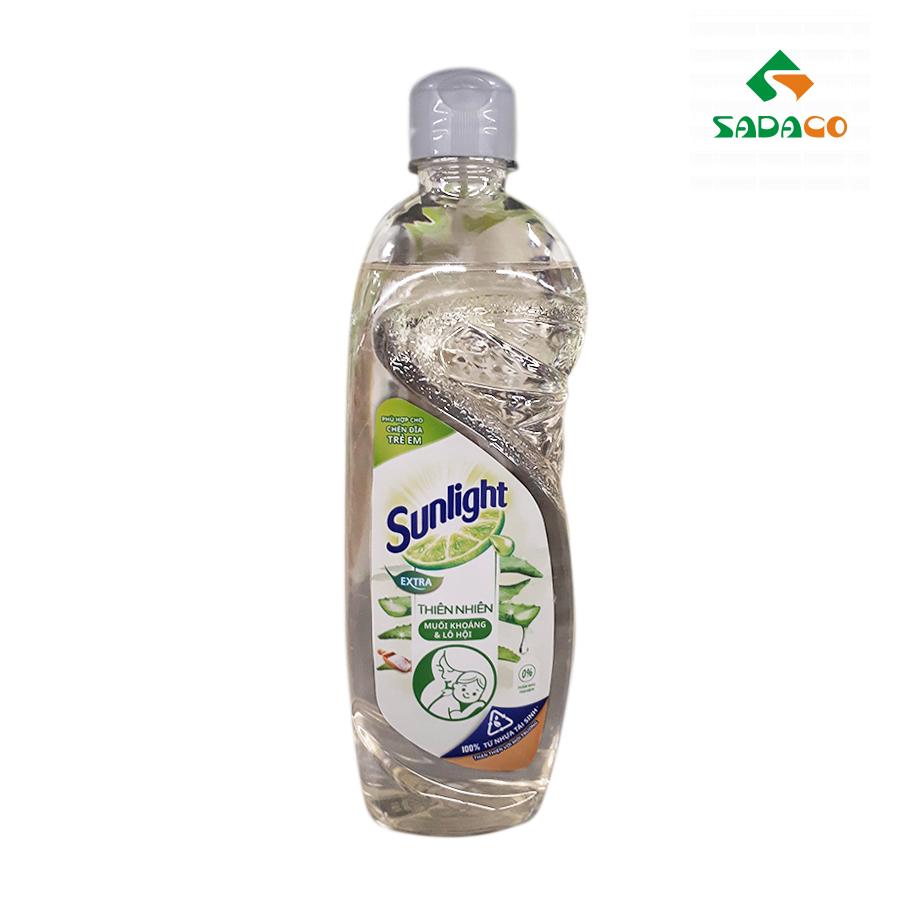 DLSLNMA0400B Sunlight Nature Mineral Salt & Aloe Vera Dishwashing Liquid 400g Bottle (1) - retouch