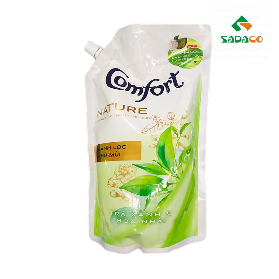 FSCFNGJ1500P Comfort Nature Green Tea & Jasmine Fabric Softener 1.5L Pouch (1) - retouch