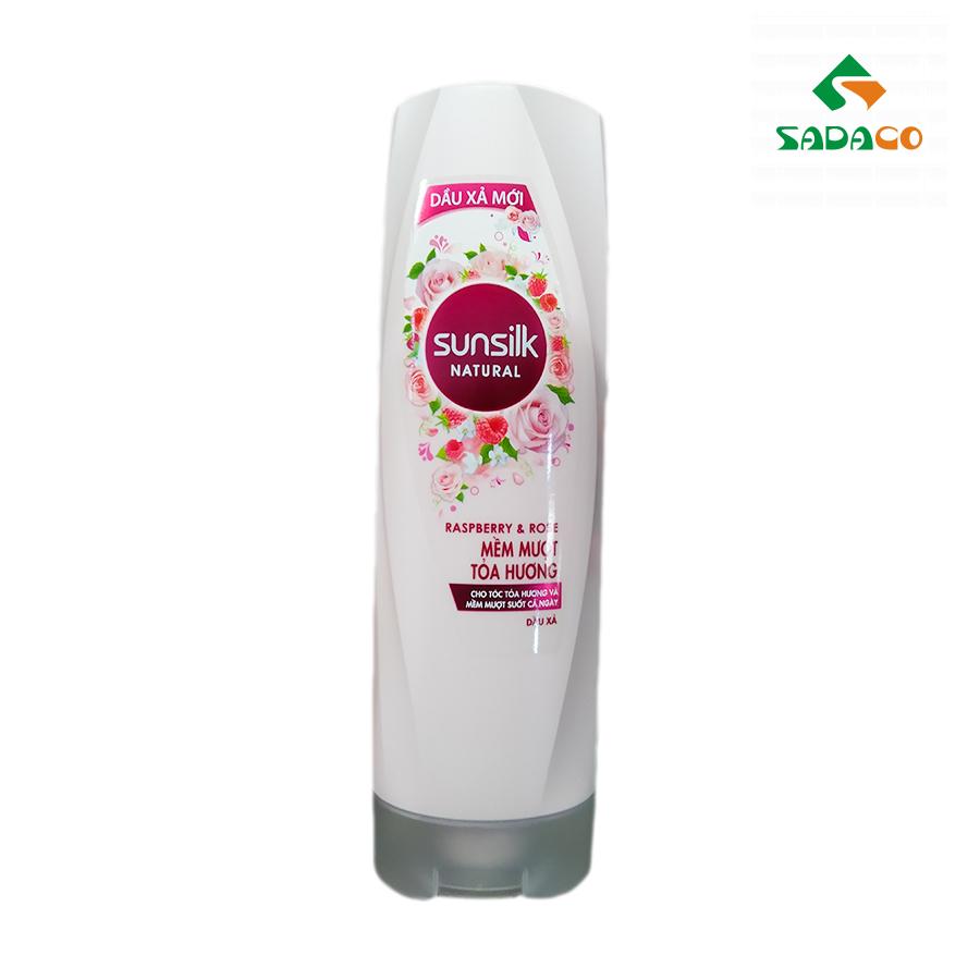 HCSKNRR0320B Sunsilk Natural Raspberry & Rose Hair Conditioner 320g Bottle (1) - retouch