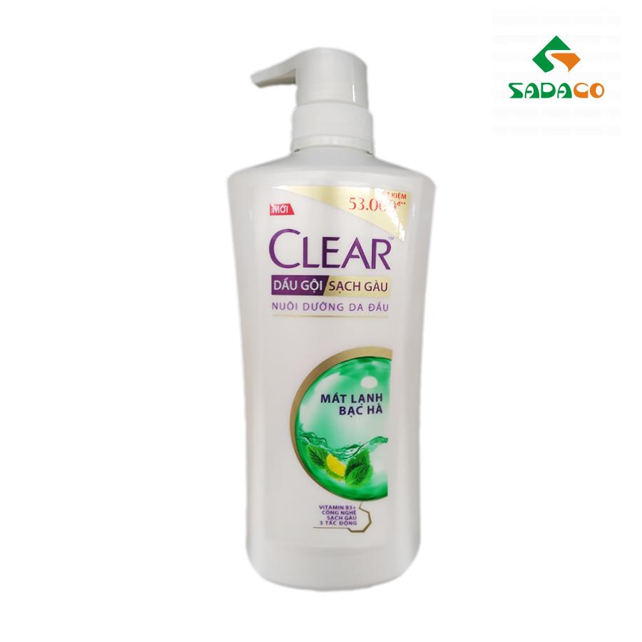 HSCLCOM0630B Clear Cool Menthol Hair Shampoo 630g Bottle (1) - retouch