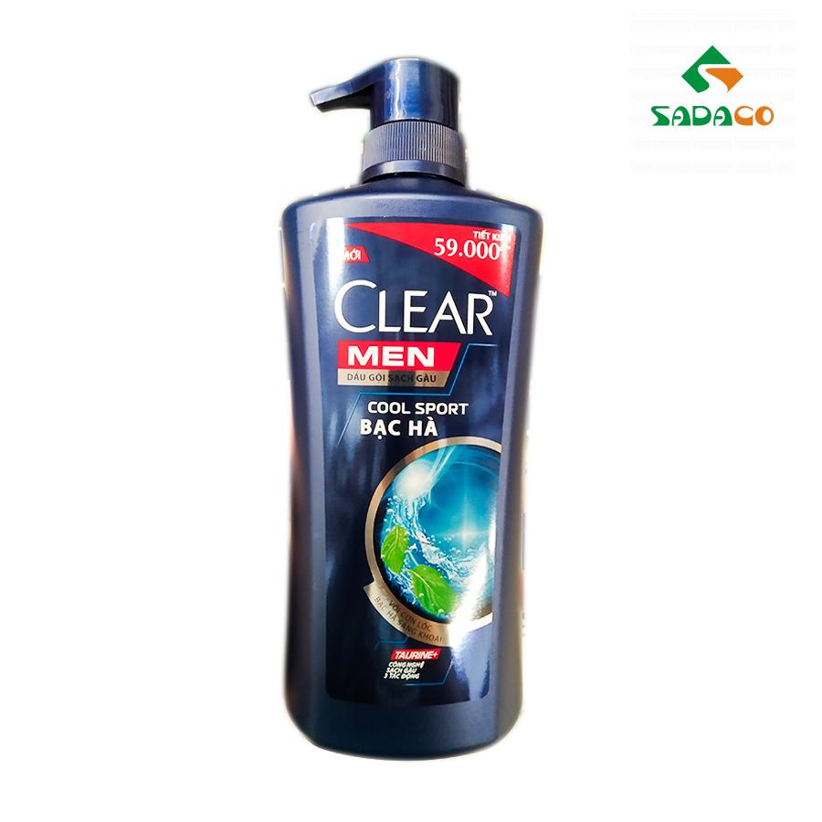 HSCLMCS0650B Clear Men Cool Sport Hair Shampoo 650g Bottle (1) - retouch