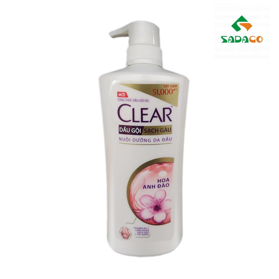 HSCLSAF0630B Clear Sakura Flower Hair Shampoo 630g Bottle (1) - retouch