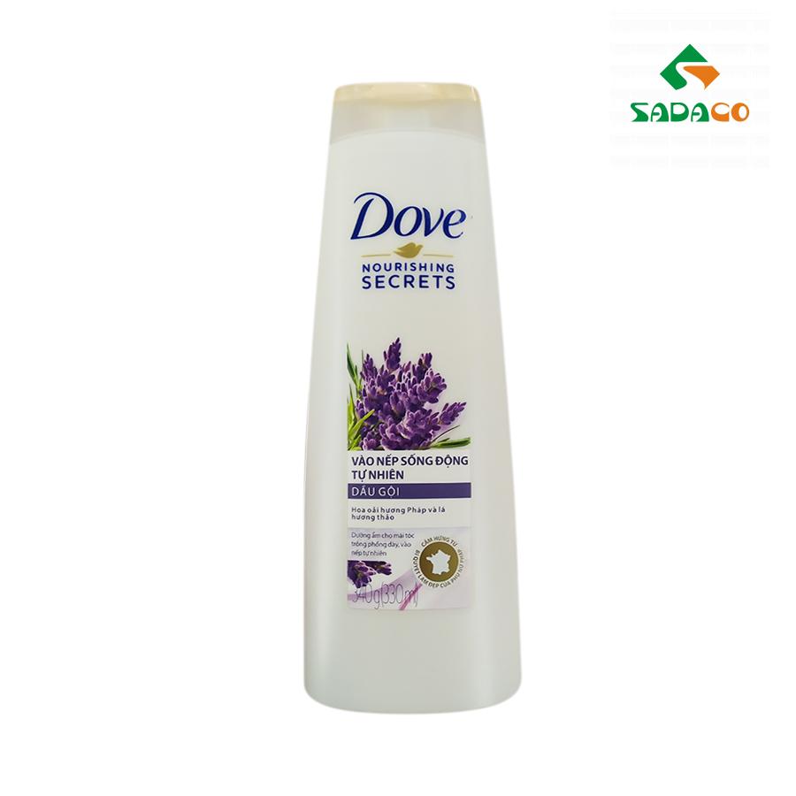 HSDONSL0340B Dove Nourishing Secrets Natural Lively Hairstyle Hair Shampoo 340g Bottle (1) - retouch