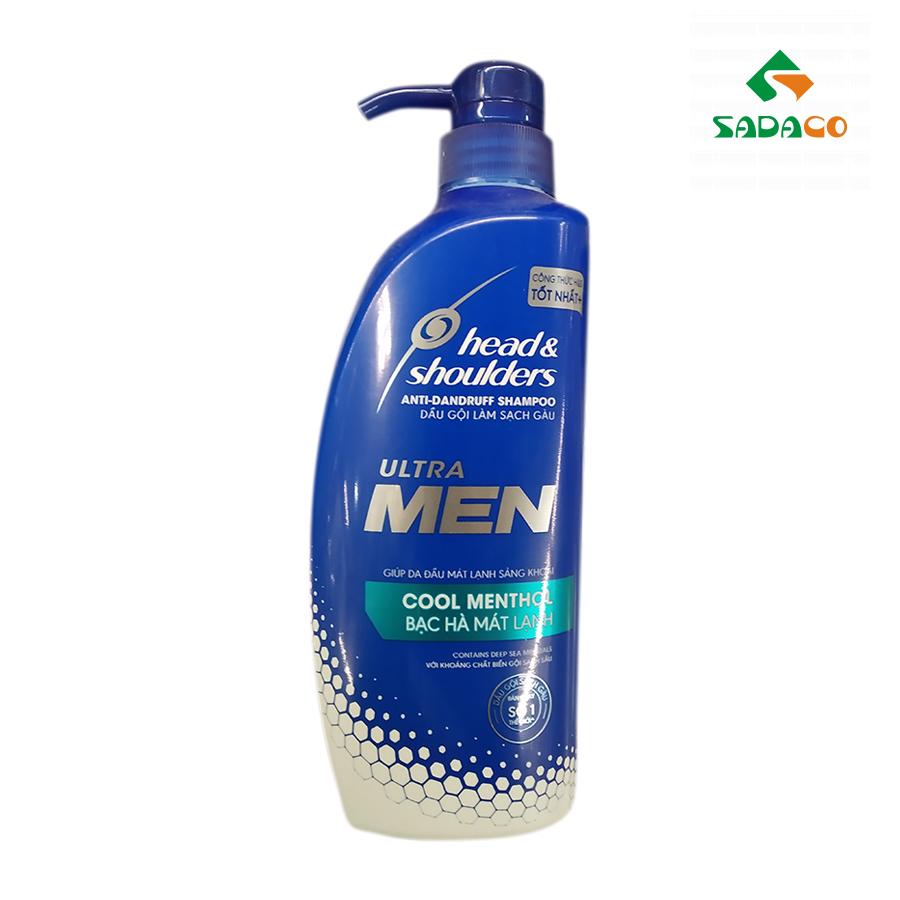 HSHSUCM0550B Head & Shoulders Ultra Men Cool Menthol Hair Shampoo 550ml Bottle (1) - retouch