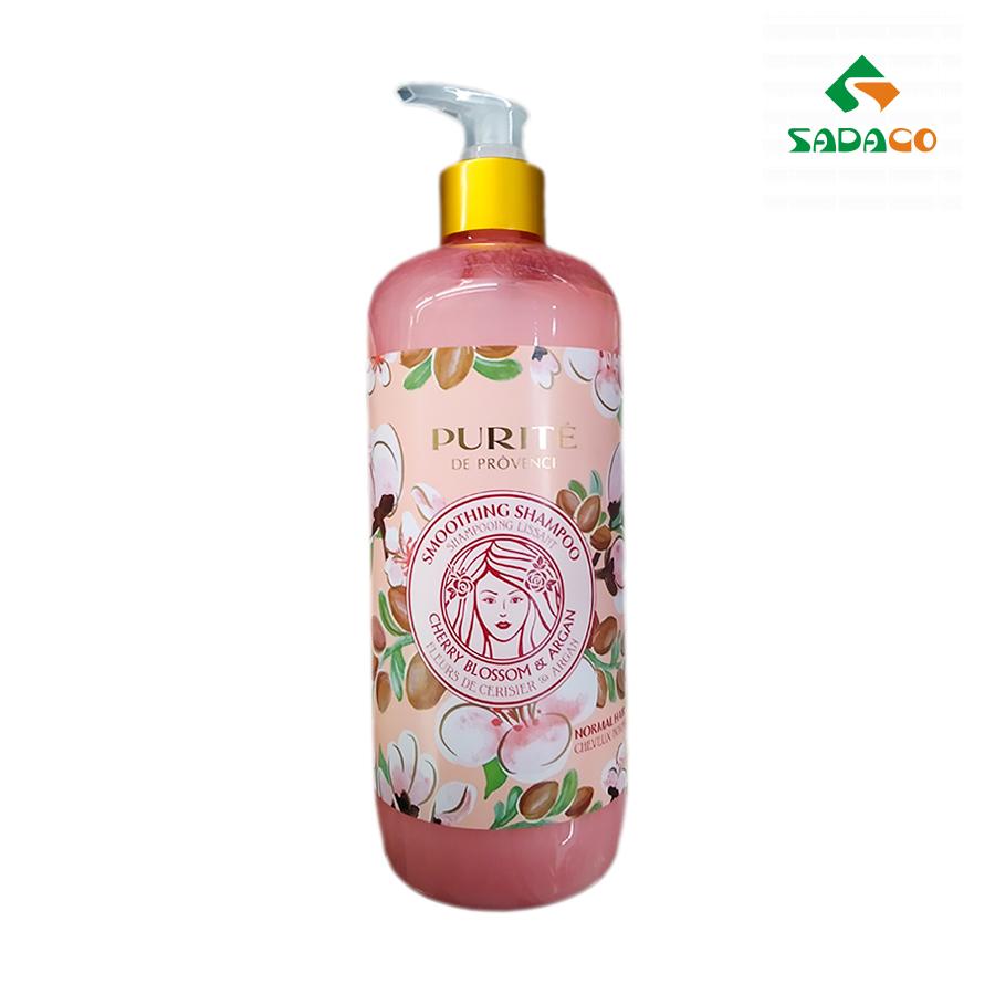 HSPUCBA0650B Purite Cherry Blossom & Argan Hair Shampoo 650ml Bottle (1) - retouch