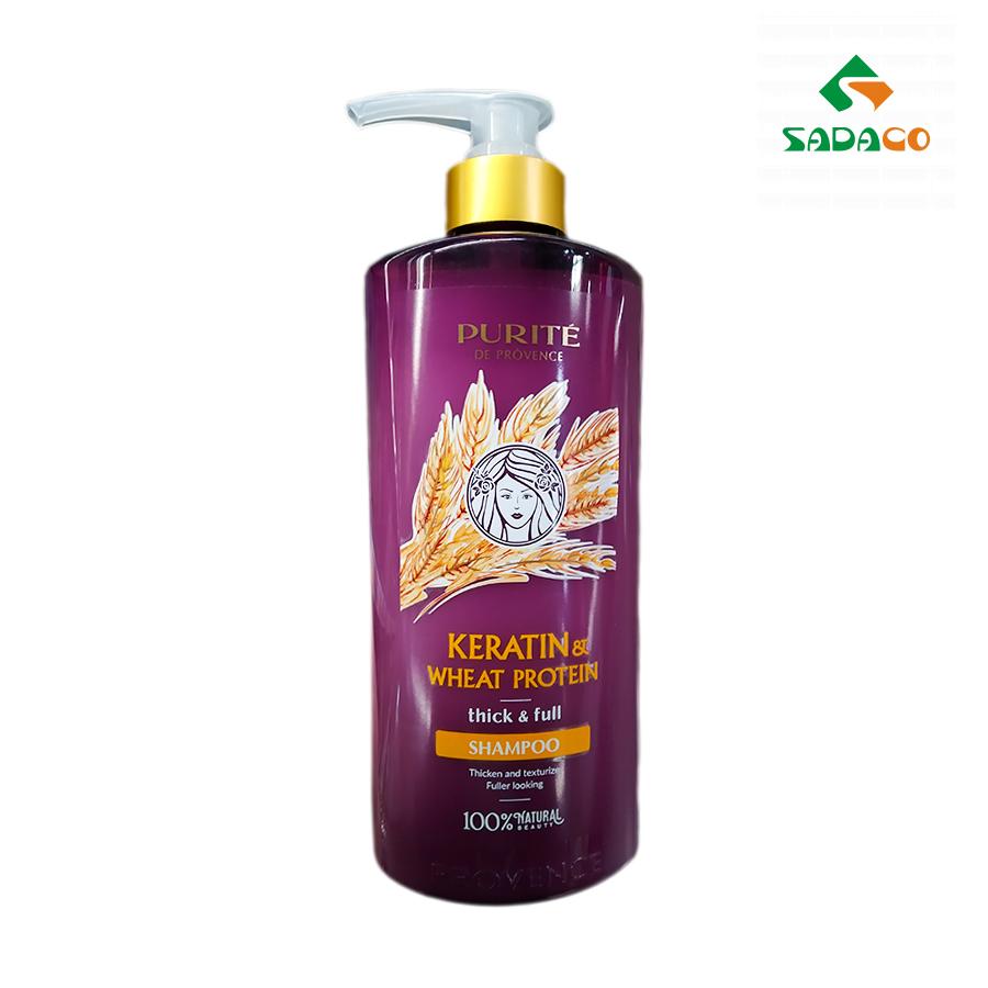 HSPUKWP0650B Purite Keratin & Wheat Protein Hair Shampoo 650ml Bottle (1) - retouch