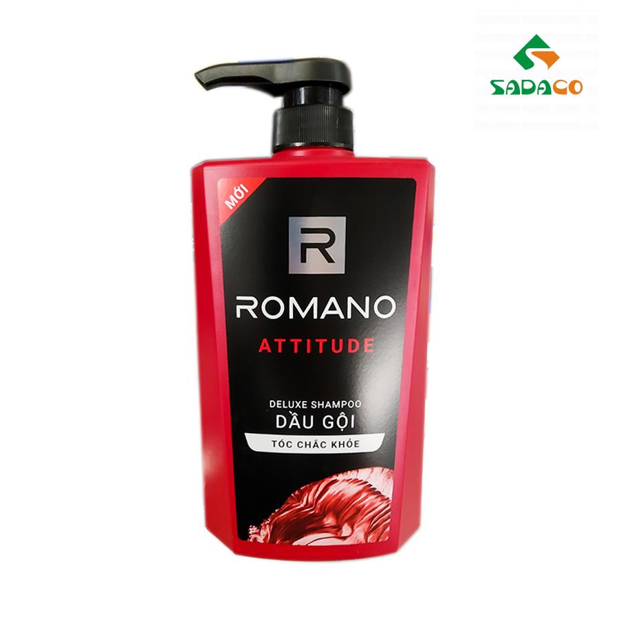 HSRODEA0650B Romano Deluxe Attitude Hair Shampoo 650g Bottle (1) - retouch