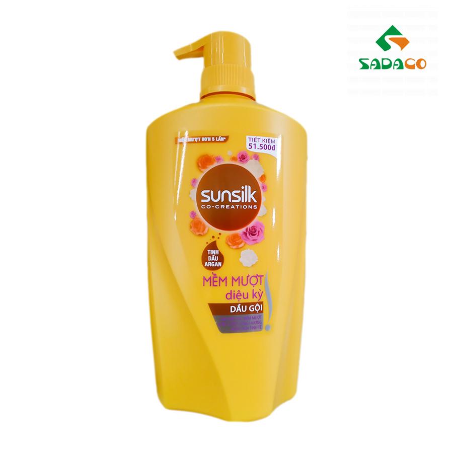HSSKCAE0900B Sunsilk Co-Creations Argan Essential Oil Hair Shampoo 900g Bottle (1) - retouch