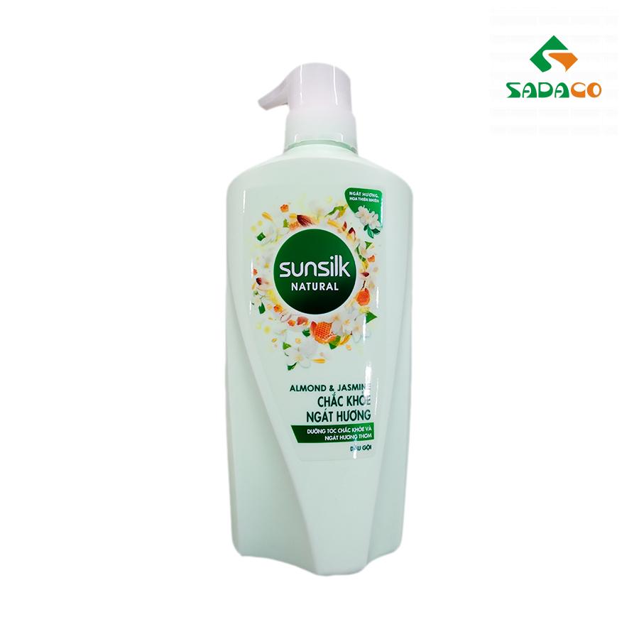 HSSKNAJ0650B Sunsilk Natural Almond & Jasmine Hair Shampoo 650g Bottle (1) - retouch