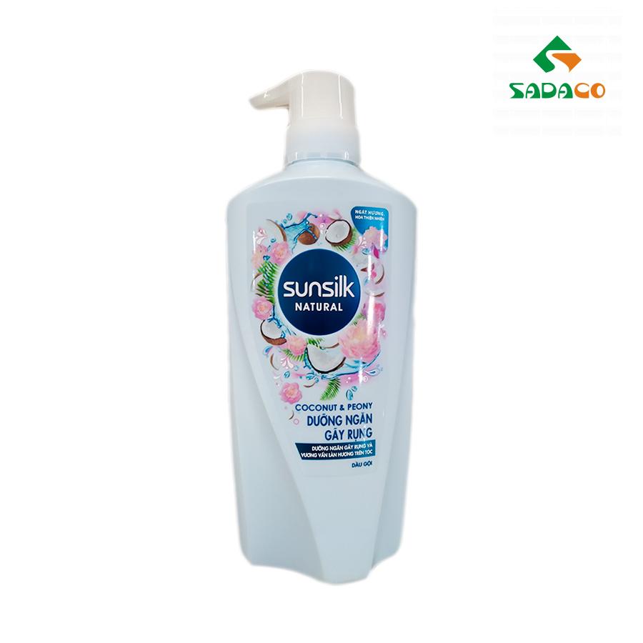 HSSKNCP0650B Sunsilk Natural Coconut & Peony Hair Shampoo 650g Bottle (1) - retouch