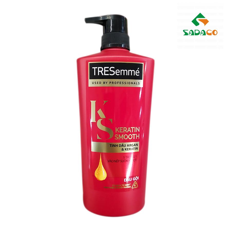 HSTRKES0640B TRESemmé Keratin Smooth Hair Shampoo 640g Bottle (1) - retouch