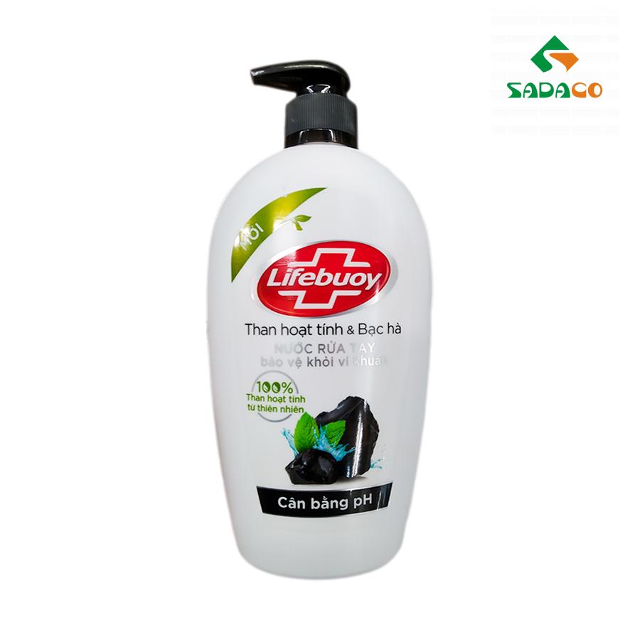 HWLBACM0180B Lifebuoy Active Charcoal & Menthol Hand Wash 180g Bottle (1) - retouch