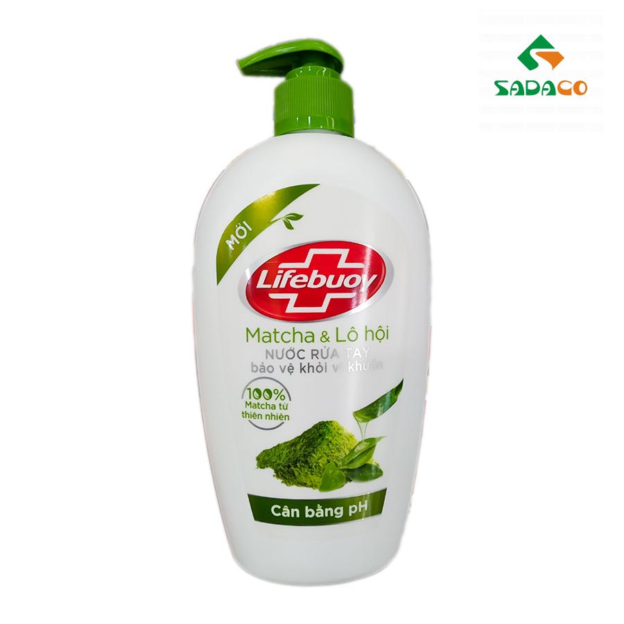 HWLBMAV0500B Lifebuoy Matcha & Aloe Vera Hand Wash 500g Bottle (1) - retouch