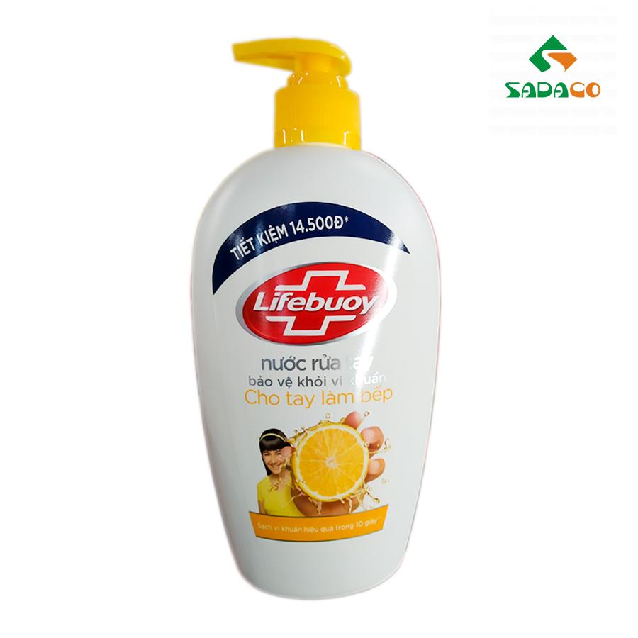 HWLBSLE0500B Lifebuoy Silver+ Ion Lemon Hand Wash 500g Bottle (1) - retouch