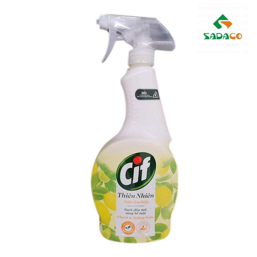 KCCINLB0500 Cif Nature Lemon & Baking Soda Kitchen Cleaner 500ml Bottle (1) - retouch