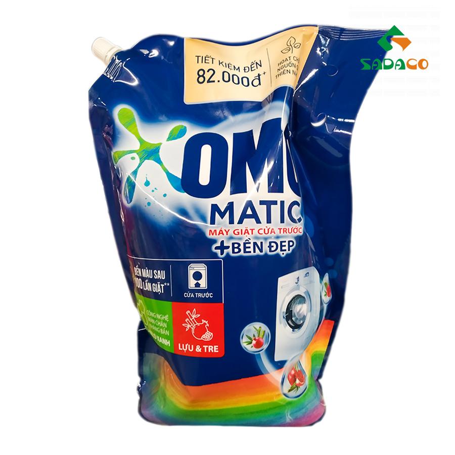 LDOMFSP3700P OMO Matic Front Load ColorShield Pomegranate & Bamboo Liquid Detergent 3.7kg Pouch (1) - retouch