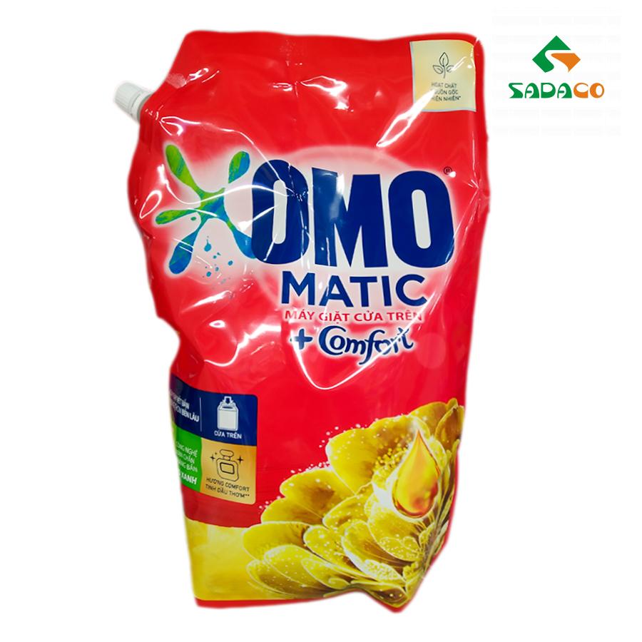 LDOMTCG2000P OMO Matic Top Load Comfort Aromatic Essential Oil Gold Liquid Detergent 2kg Pouch (3) - retouch