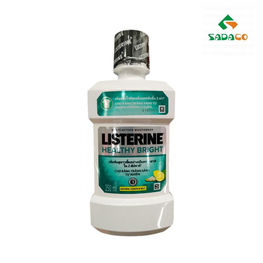 MWLTHBR0250B Listerine Healthy Bright Mouthwash 250ml Bottle (1) - retouch