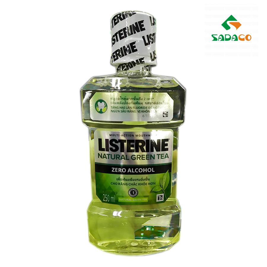MWLTNGZ0750B Listerine Natural Green Tea Zero Alcohol Mouthwash 750ml Bottle (1) - retouch