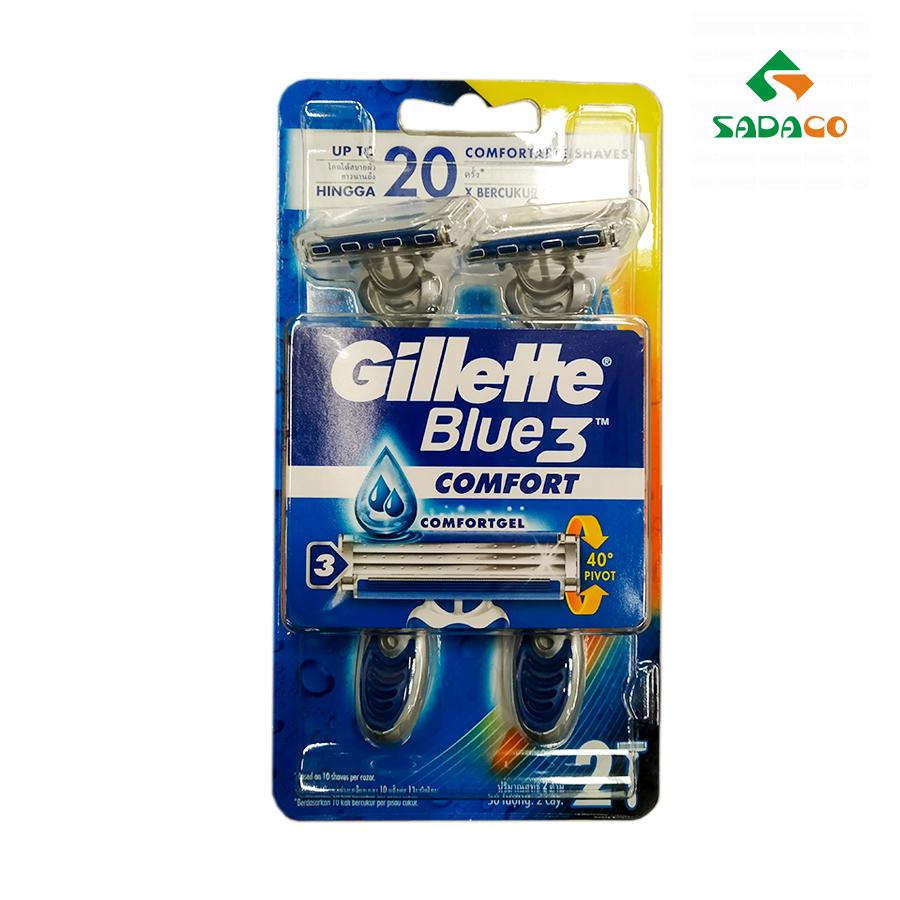 RZGTB3C0002K Gillette Blue 3 Comfort Razor 2item Pack (1) - retouch