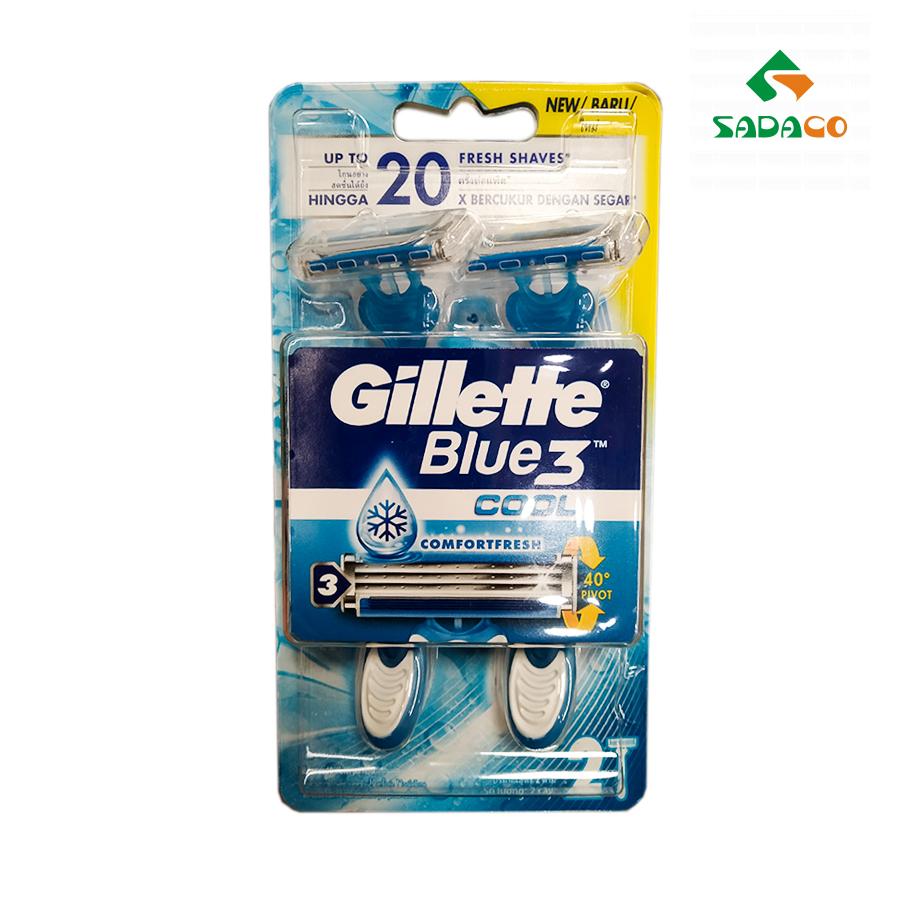 RZGTB3L0002K Gillette Blue 3 Cool Razor 2item Pack (1) - retouch