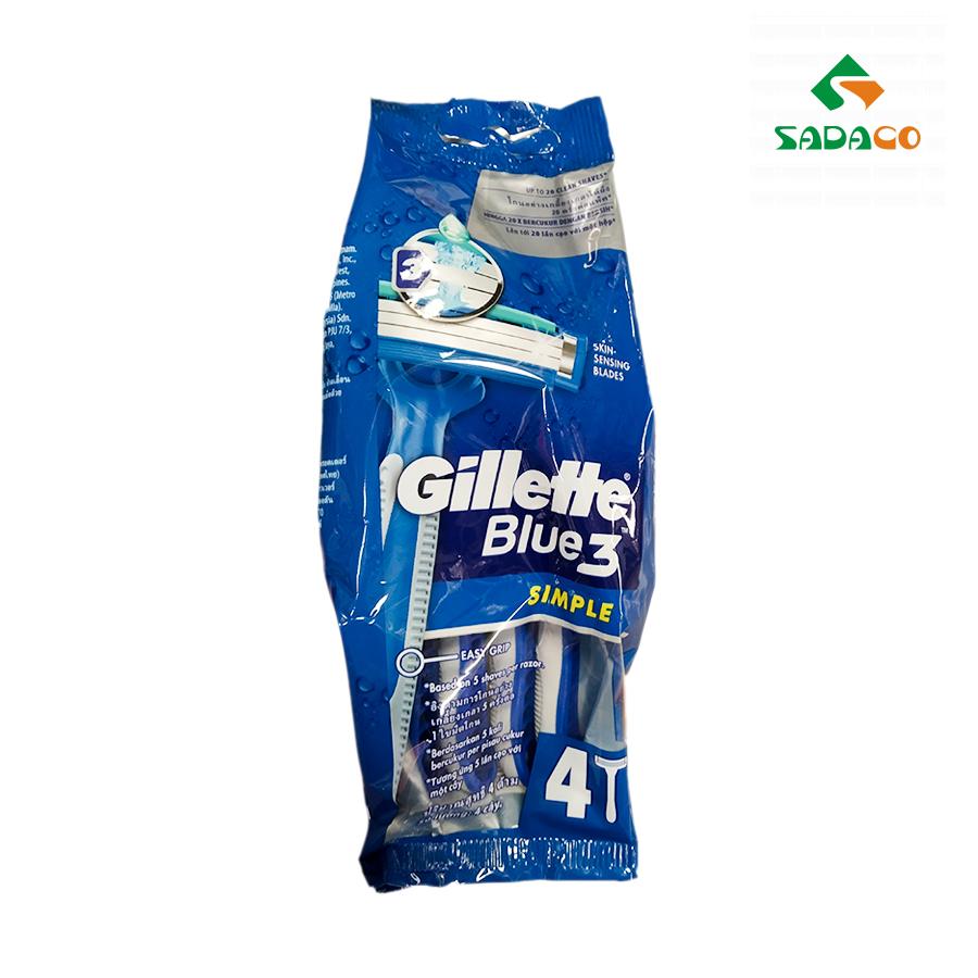RZGTB3P0004K Gillette Blue 3 Simple Razor 4item Pack (1) - retouch