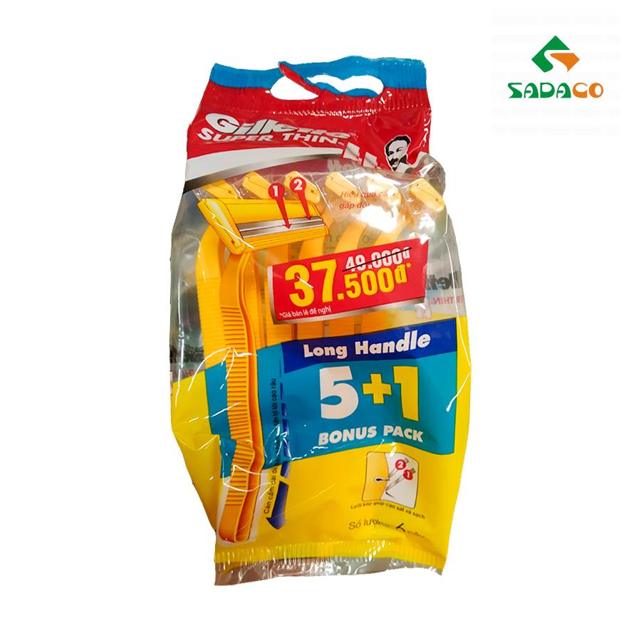 RZGTSUT0006K Gillette Super Thin Razor 6item Pack (1) - retouch