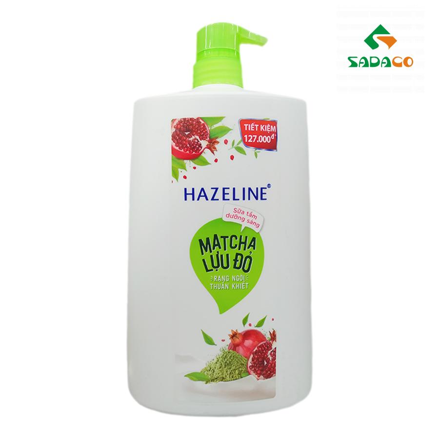 SGHAMPG1200B Hazeline Matcha & Pomegranate Shower Gel 1.2kg Bottle (1) - retouch