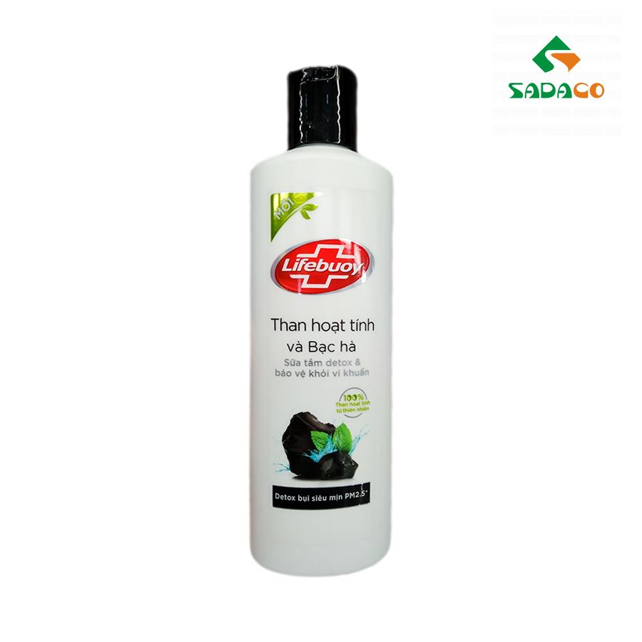 SGLBACM0250B Lifebuoy Active Charcoal & Menthol Shower Gel 250g Bottle (1) - retouch