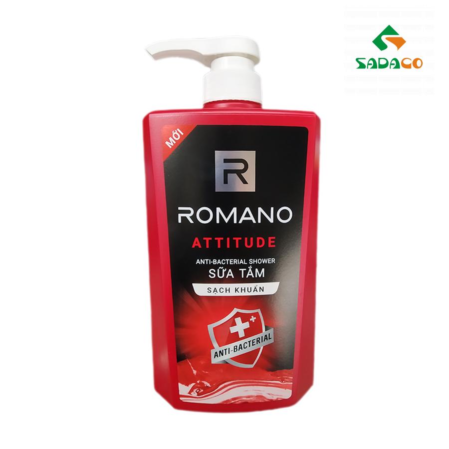 SGROABA0650B Romano Anti-Bacterial Attitude Shower Gel 650g Bottle (1) - retouch