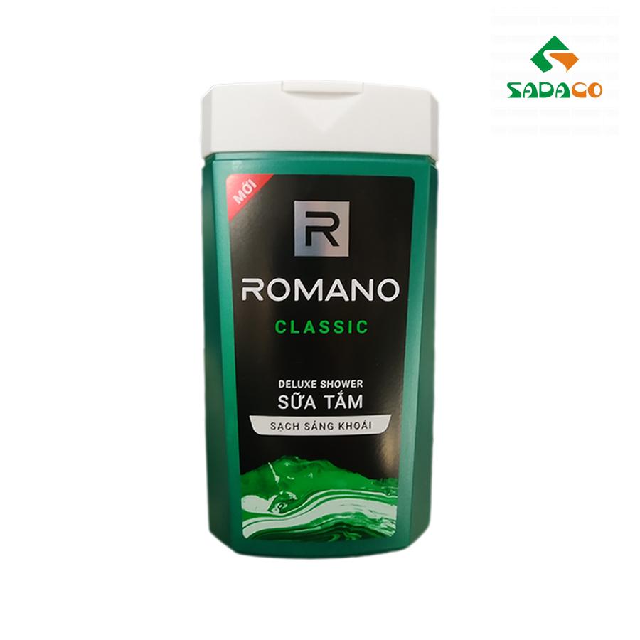SGRODEC0380B Romano Deluxe Classic Shower Gel 380g Bottle (1) - retouch