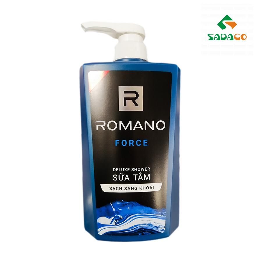 SGRODEF0650B Romano Deluxe Force Shower Gel 650g Bottle (1) - retouch