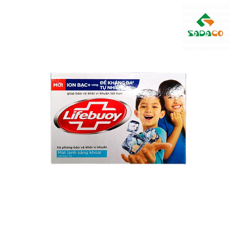 SOLBSCM0090X Lifebuoy Silver+ Ion Cool Menthol Soap 90g Box (1) - retouch