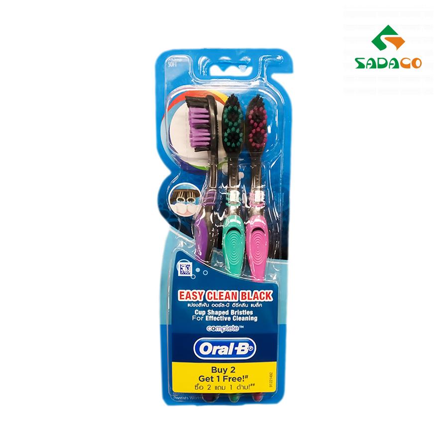 TBOBCEB0003X Oral-B Complete Easy Clean Black Toothbrush 3item Box (1) - retouch