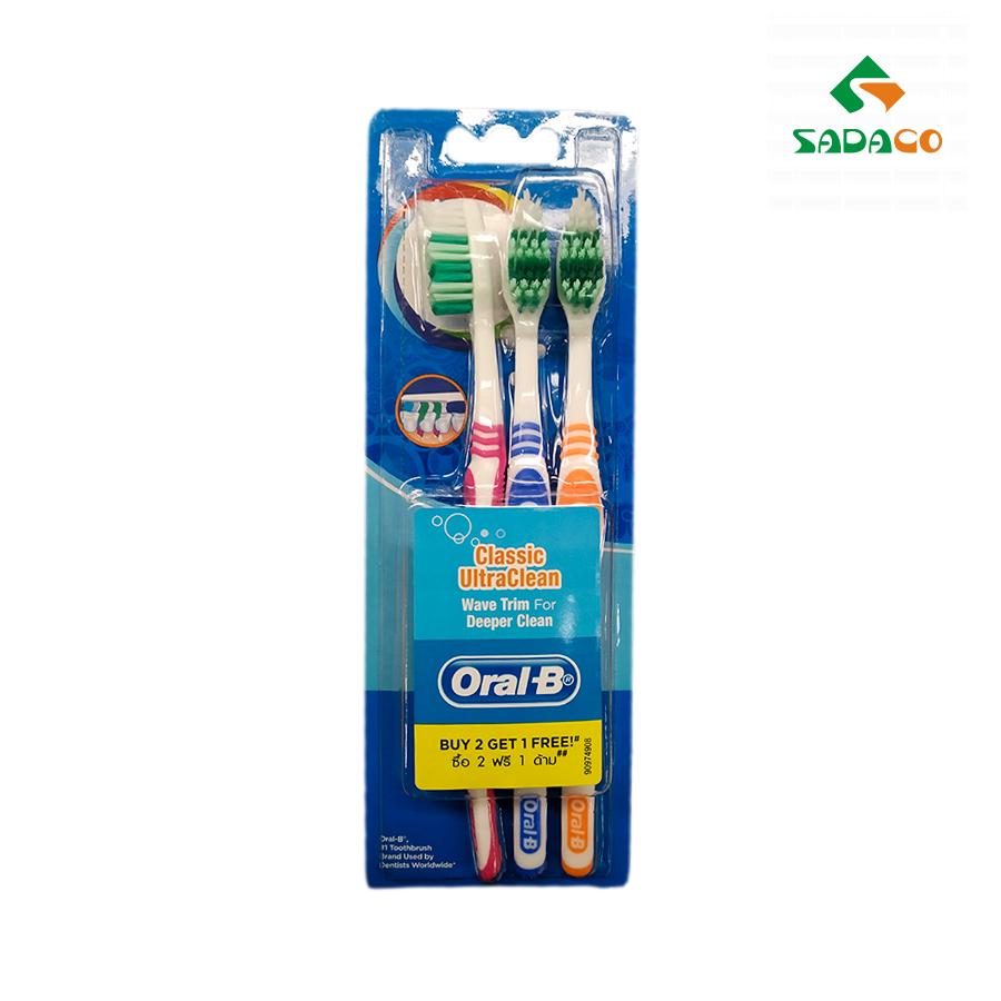 TBOBCUC0003X Oral-B Classic UltraClean Toothbrush 3item Box (1) - retouch