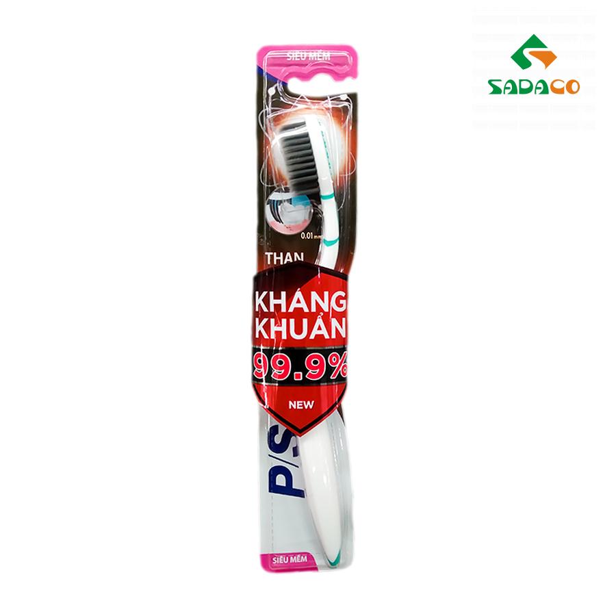 TBPSACS0001X PS Active Charcoal & Silver Ion Toothbrush 1item Box (1) - retouch