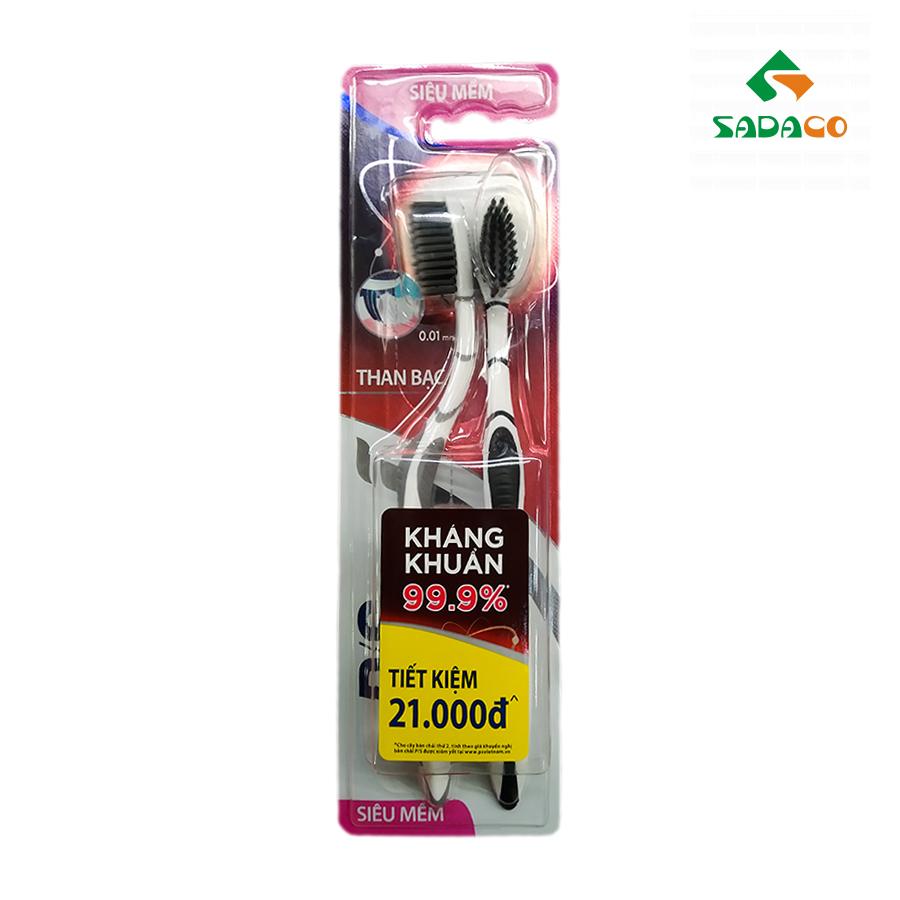 TBPSACS0002X PS Active Charcoal & Silver Ion Toothbrush 2item Box (1) - retouch