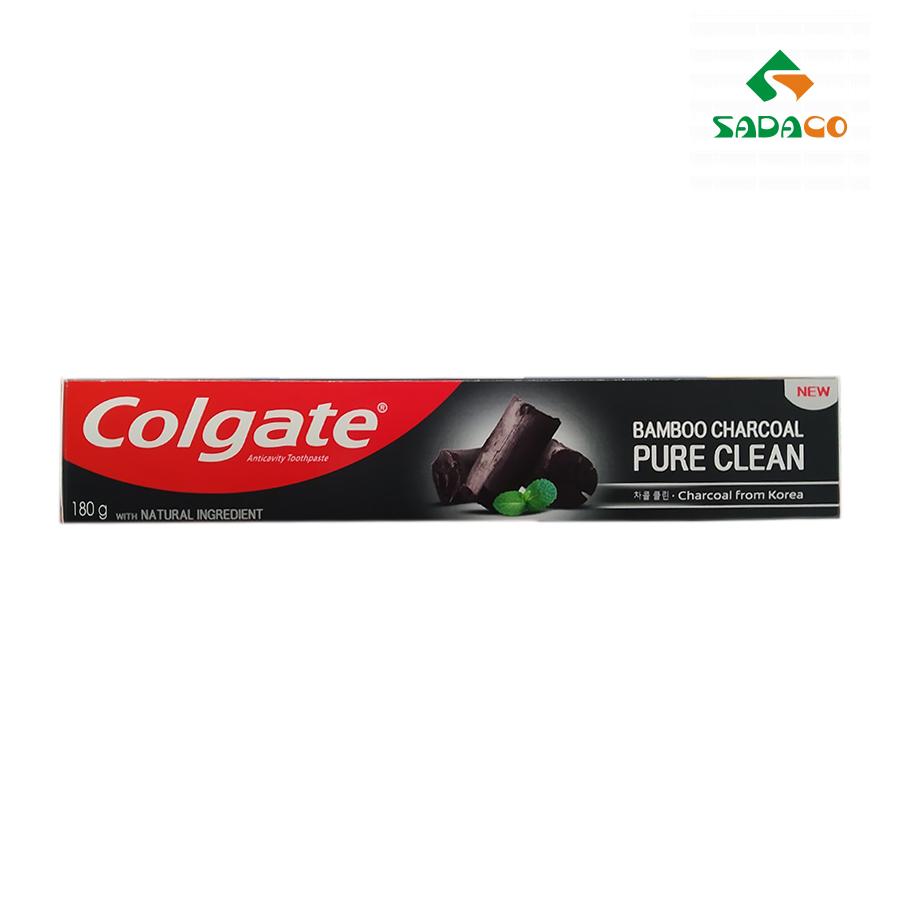 TPCGBCP0180X Colgate Bamboo Charcoal Pure Clean Toothpaste 180g Box (1) - retouch