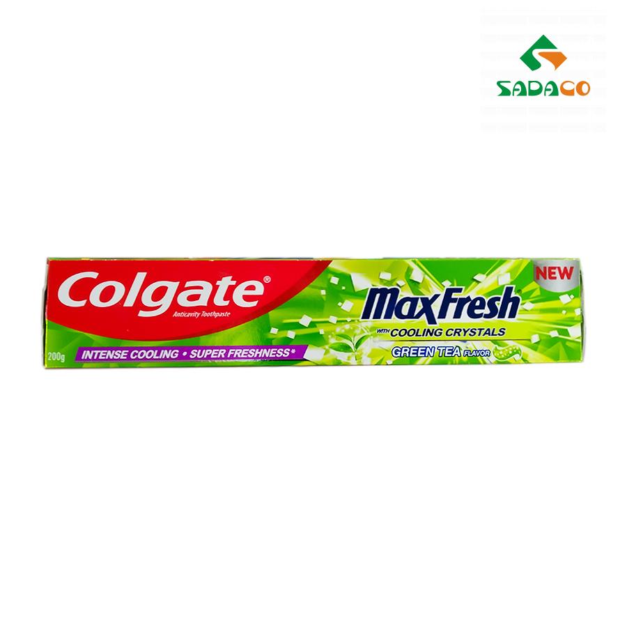 TPCGMGT0200X Colgate Max Fresh Cooling Crystals Green Tea Toothpaste 200g Box (1) - retouch