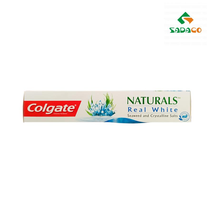 TPCGNRW0180X Colgate Natural Real White Seaweed and Crystalline Salts Toothpaste 180g Box (1) - retouch