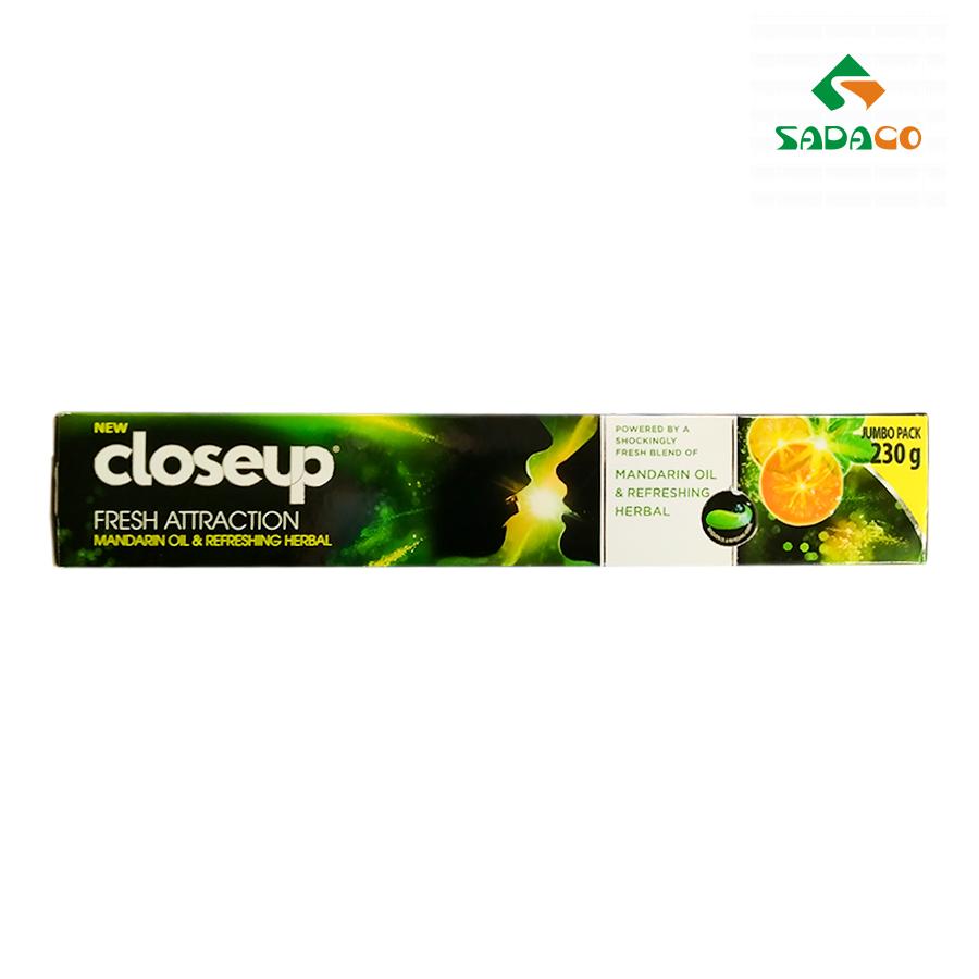 TPCUFMR0230X Closeup Fresh Attraction Mandarin Oil & Refreshing Herbal Toothpaste 230g Box (1) - retouch