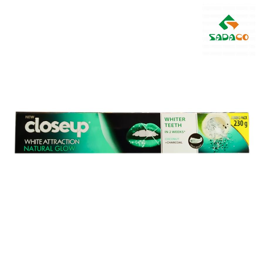 TPCUWNG0230X Closeup White Attraction Natural Glow Coconut + Charcoal Toothpaste 230g Box (1) - retouch